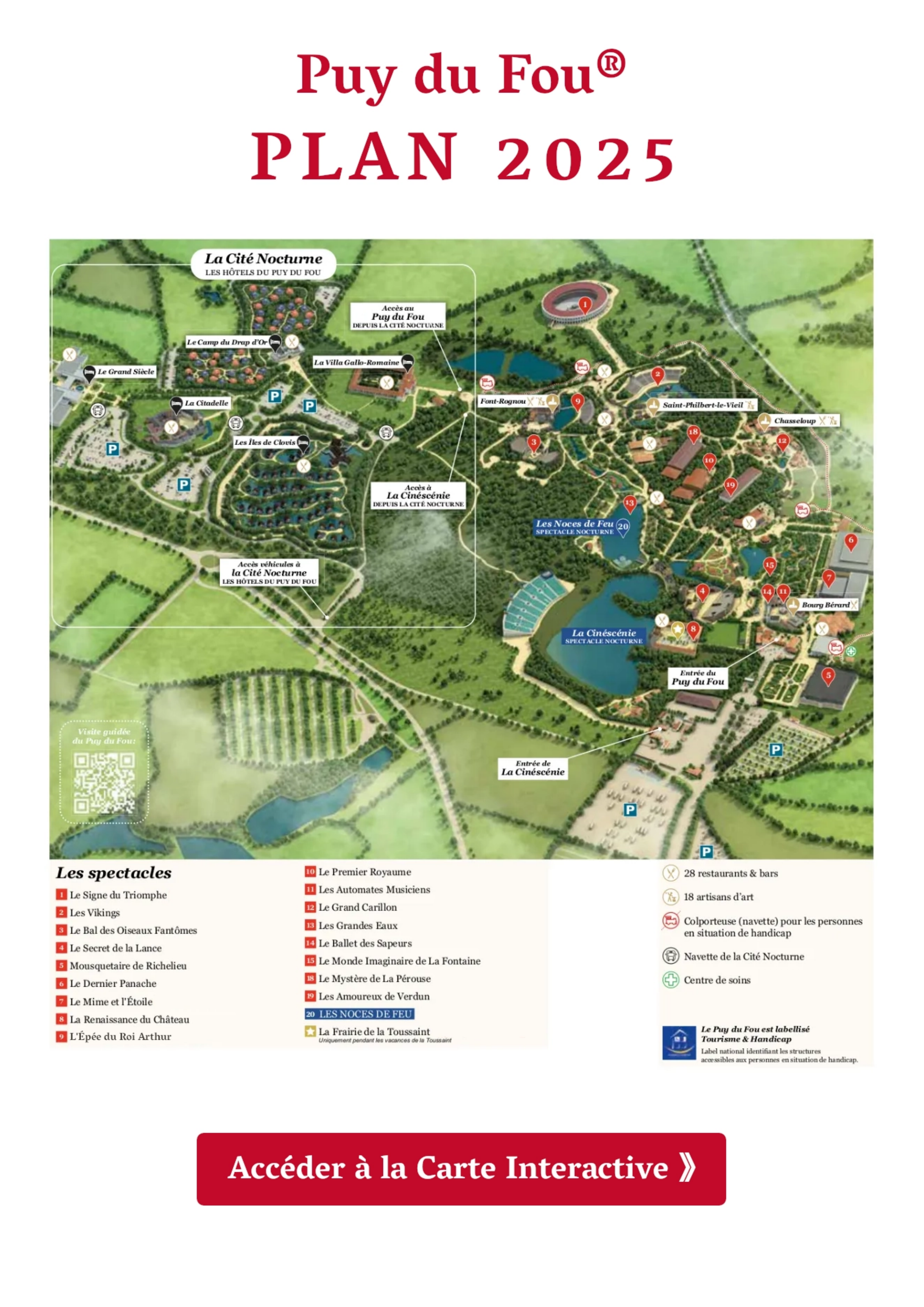 Plan classique du Puy du Fou